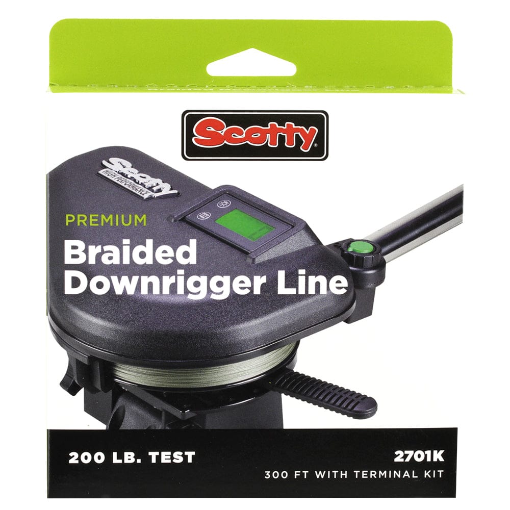 Scotty Scotty Premium Power Braid Downrigger Line - 200ft of 200lb Test Hunting & Fishing
