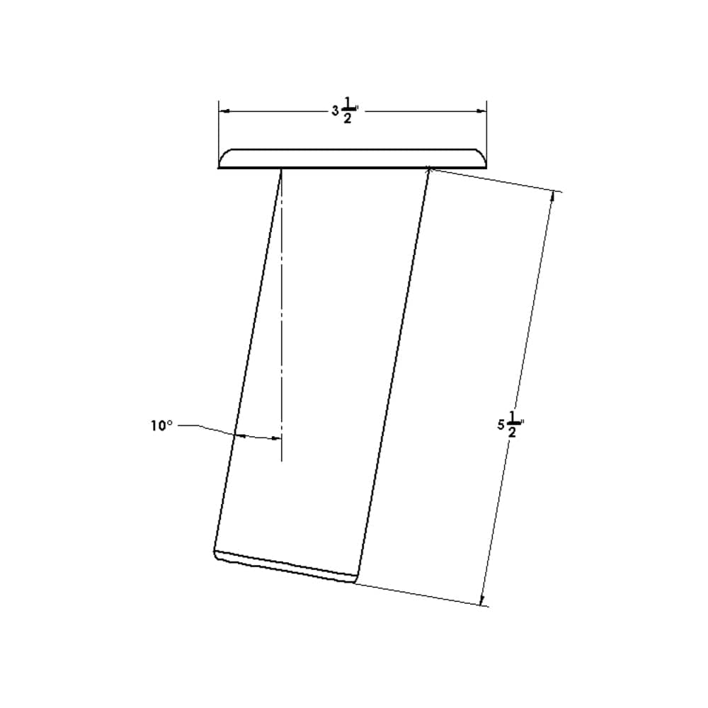 TACO Marine TACO Flush Mount Rod Holder 10° - Deluxe Anodized Finish Hunting & Fishing