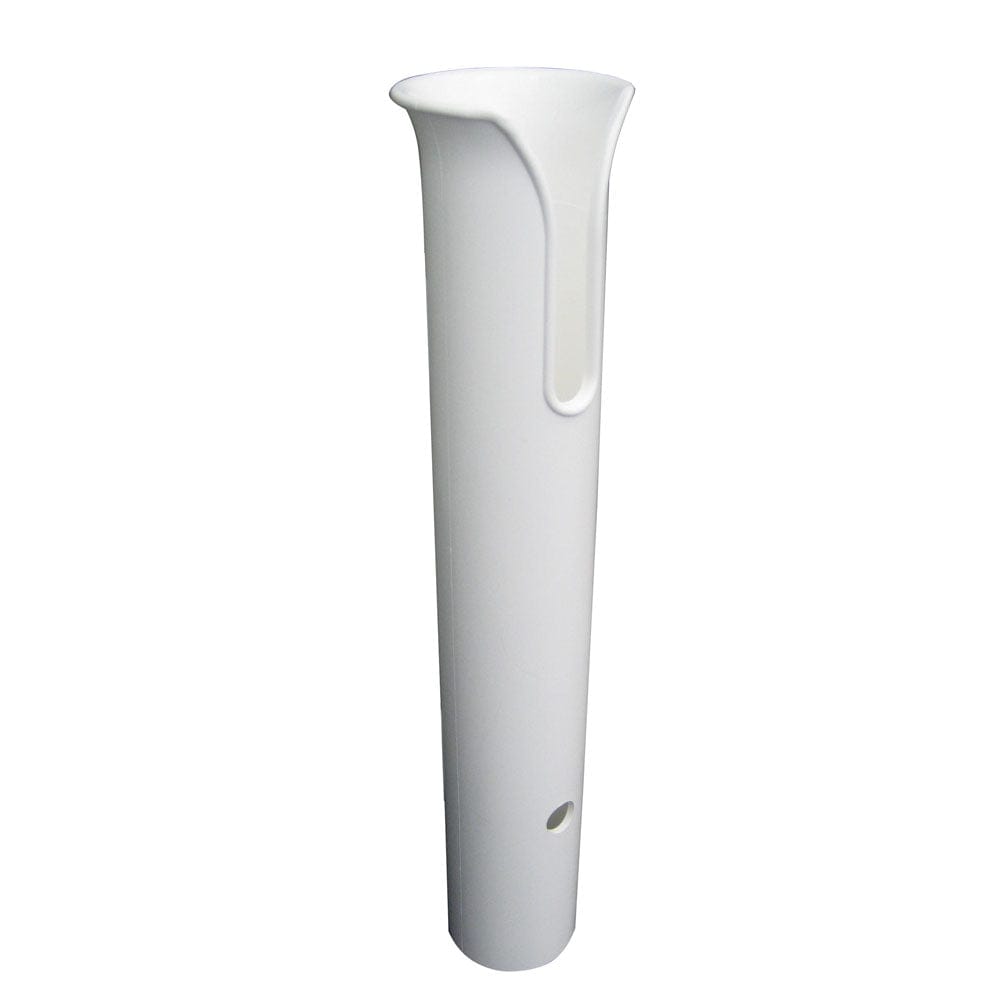 TACO Marine TACO Poly Thru-Bolt Rod Holder w/Mounting Holes - No Hardware - White Hunting & Fishing