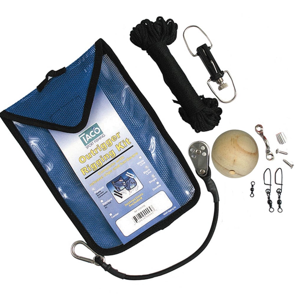 TACO Marine TACO Premium Center Rigging Kit f/Up to 25' Pole Hunting & Fishing