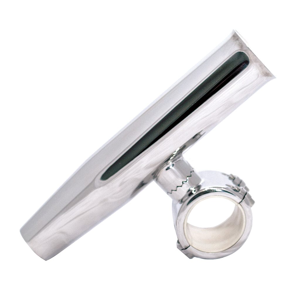 Tigress Tigress 1-1/2" Polished SS Adjustable Clamp-On Rod Holder Hunting & Fishing