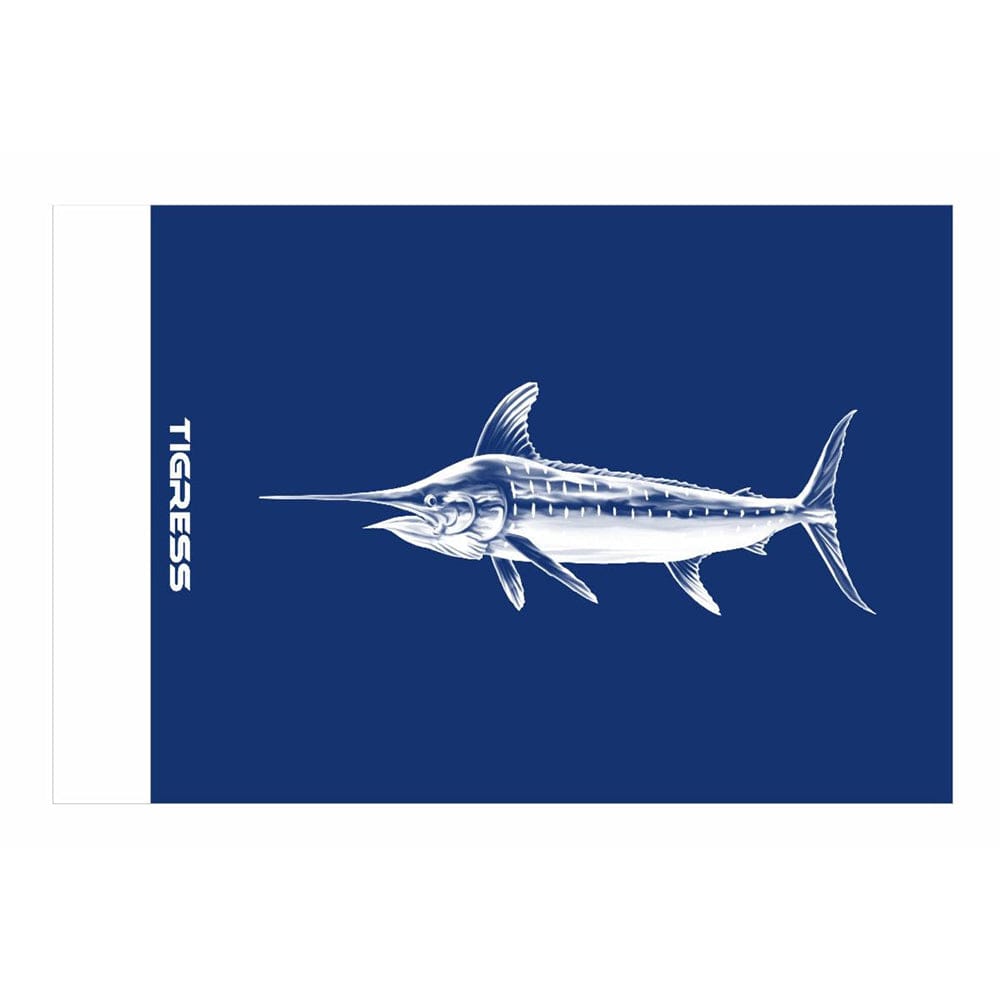 Tigress Tigress Blue Marlin Release Flag - 12" x 18" Hunting & Fishing