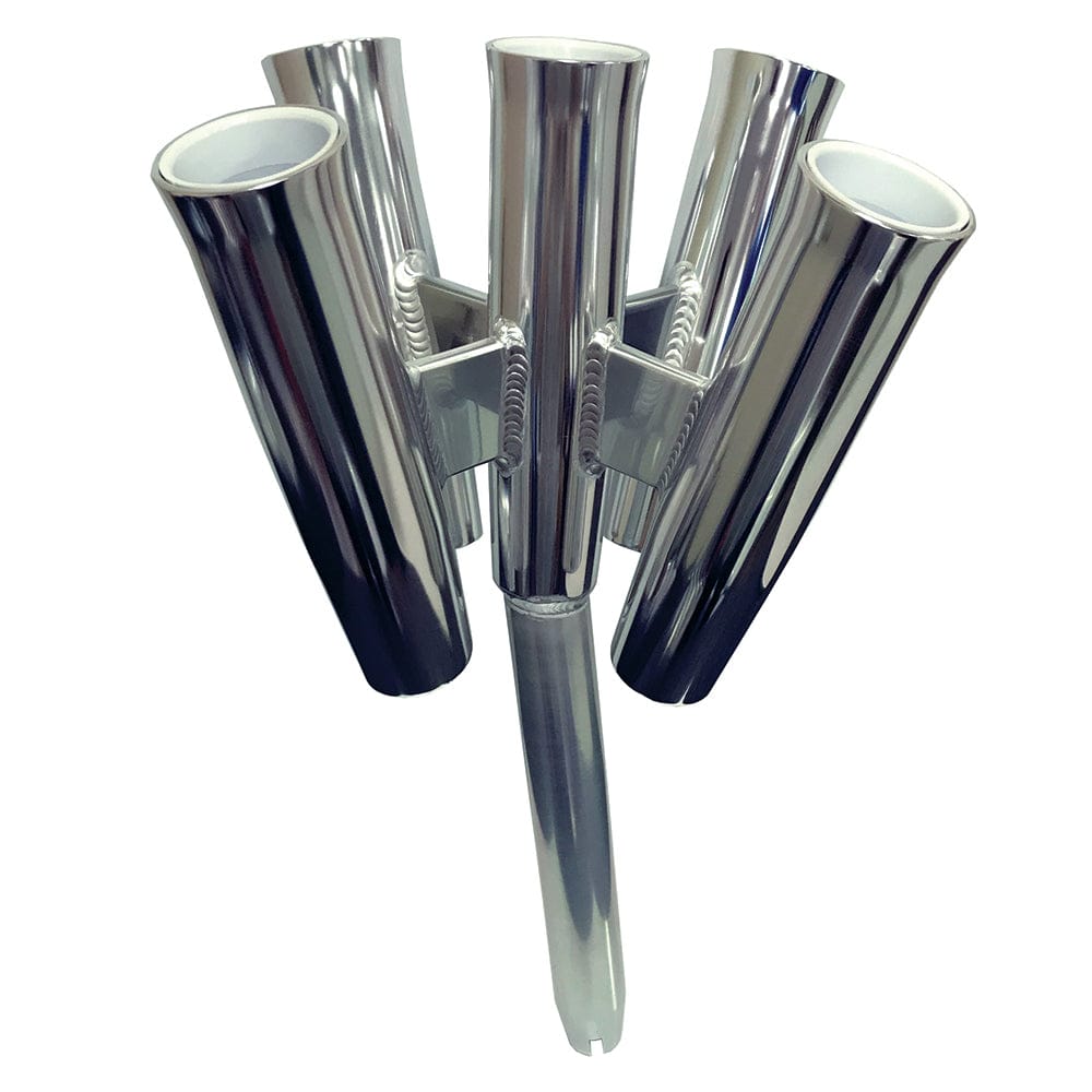 Tigress Tigress Five Rod Cluster - Bent Butt - Polished Aluminum Hunting & Fishing