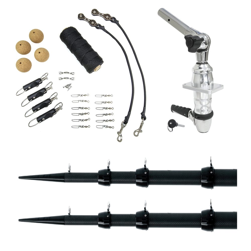 Tigress Tigress XD Top Mount System - 18' Carbon Fiber Black/Black Ultimate Rigging Kit Hunting & Fishing