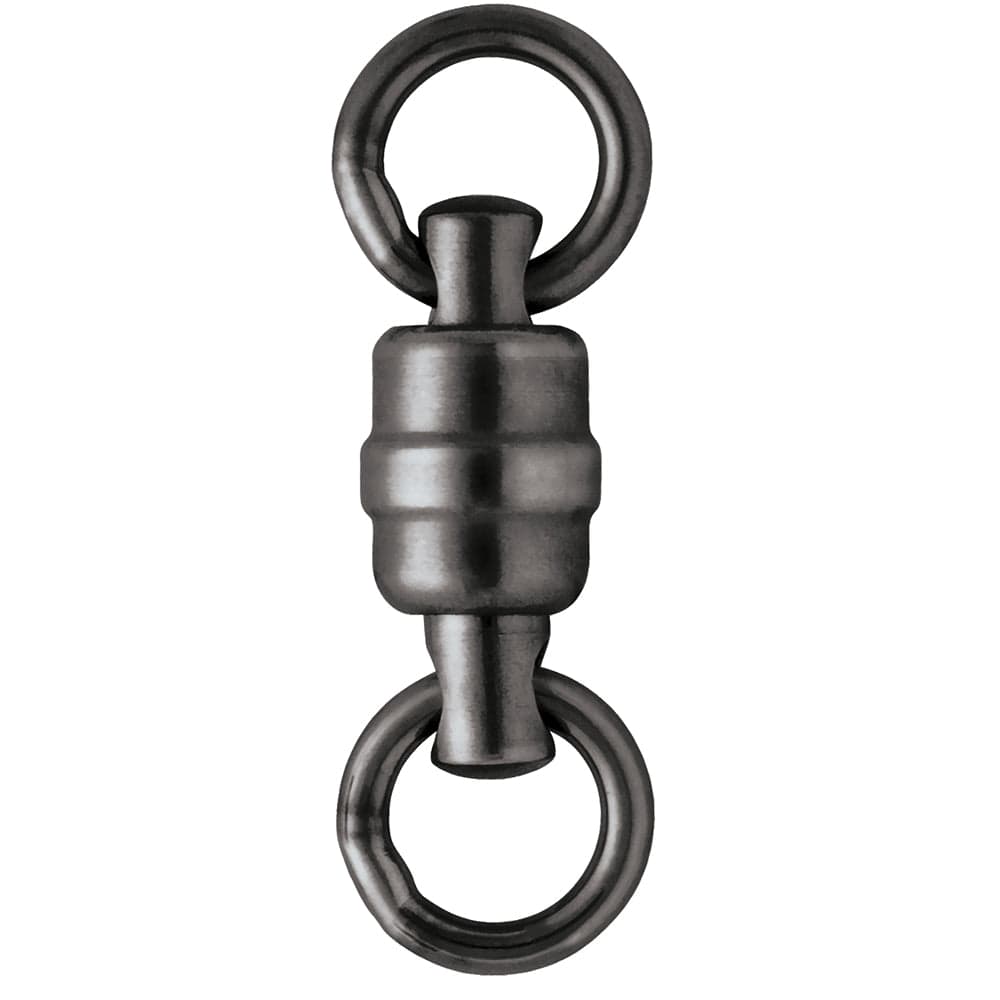 VMC VMC BSHBSWR Black Stainless Steel Heavy-Duty Ball Bearing Swivel #1 - 110lb *3-Pack Hunting & Fishing