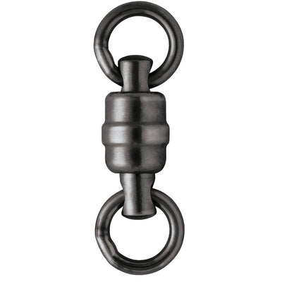 VMC VMC BSHBSWR Black Stainless Steel Heavy-Duty Ball Bearing Swivel #2 - 160lb *3-Pack Hunting & Fishing