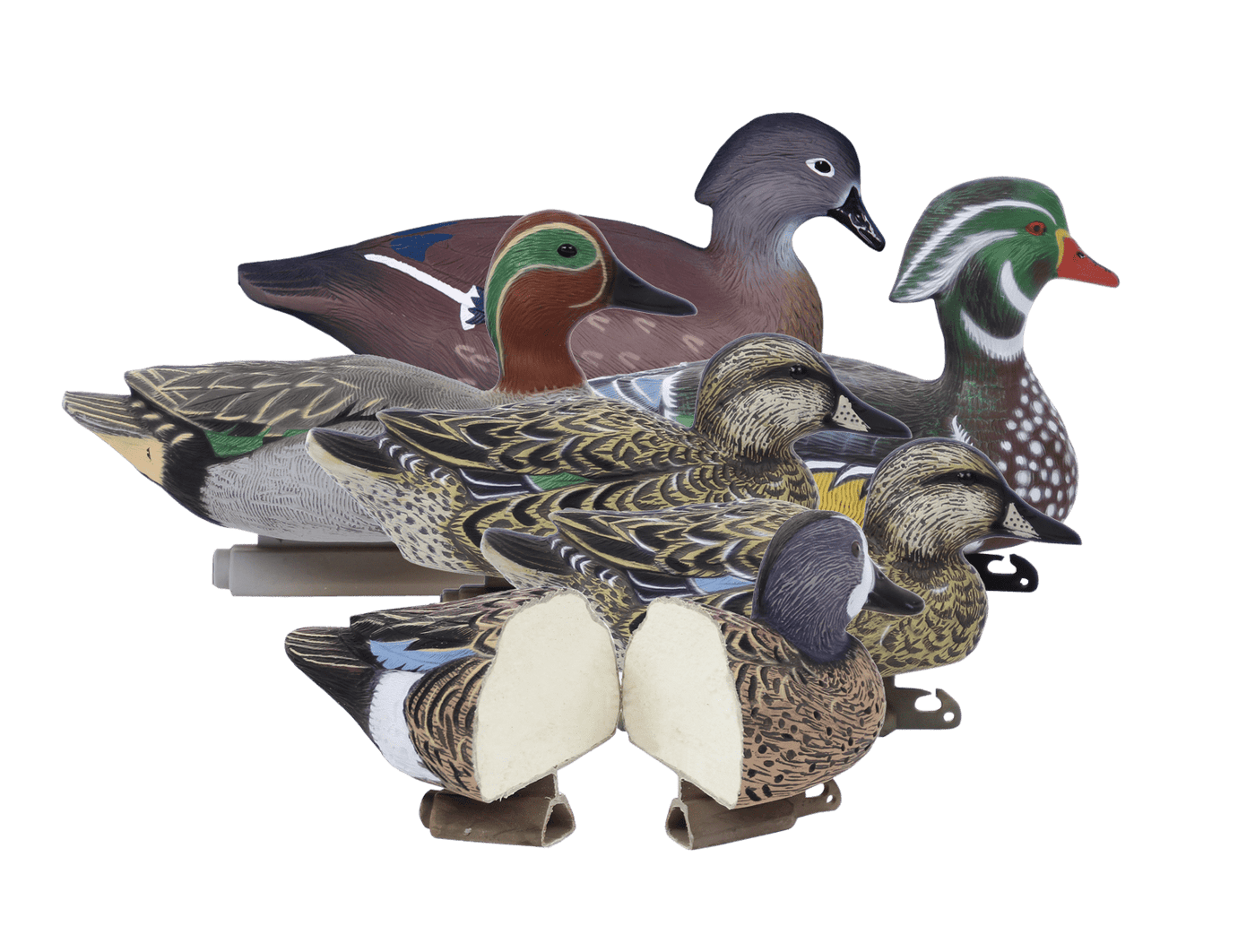 HIGDON DECOYS Higdon Decoys Standard Puddle Pack, Higdon 19993 Std Puddle Pack 4teal/2wood Ducks Hunting