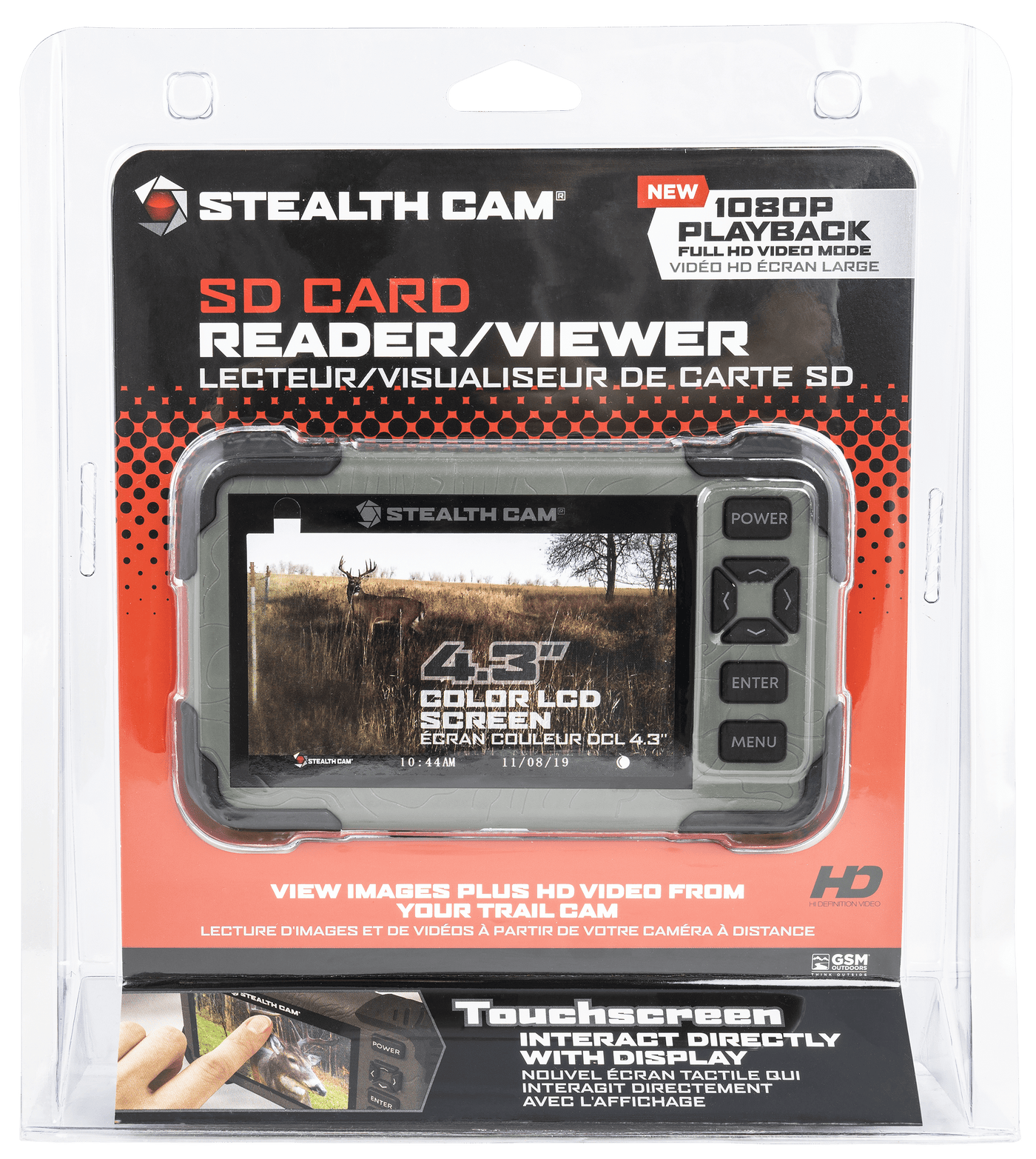 Stealth Cam Stealth Cam Sd Card Viewer, Steal Stc-crv43xhd  1080p Compatible 4.3 Tch Scrn Hunting