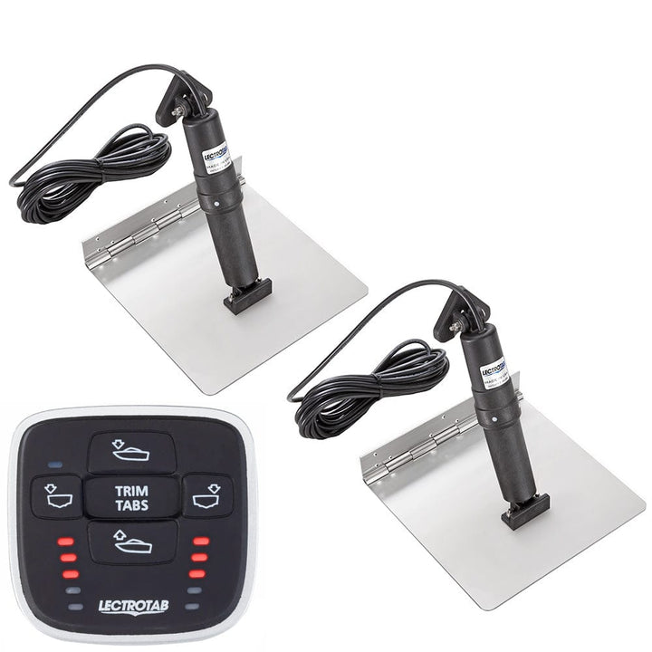 Lectrotab Lectrotab XKA Stainless Steel Trim Tab Kit w/MLC-1 Control - 12 x 9 Boat Outfitting