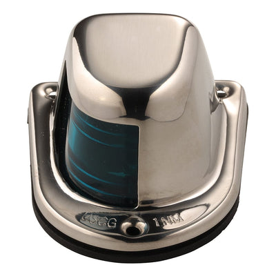 Attwood Marine Attwood 1-Mile Deck Mount, Green Sidelight - 12V - Stainless Steel Housing Lighting