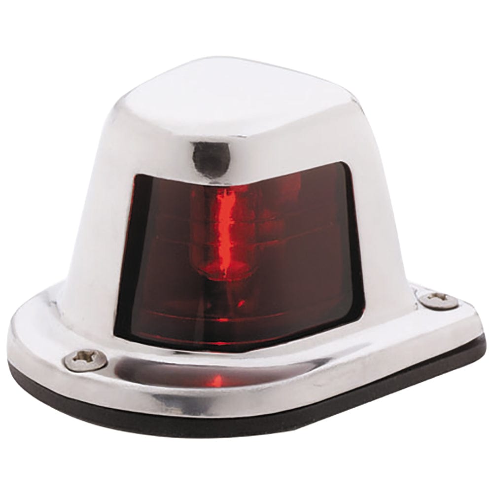 Attwood Marine Attwood 1-Mile Deck Mount, Red Sidelight - 12V - Stainless Steel Housing Lighting