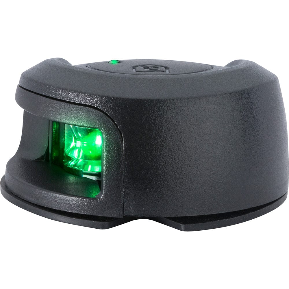 Attwood Marine Attwood LightArmor Deck Mount Navigation Light - Black Composite - Starboard (green) - 2NM Lighting