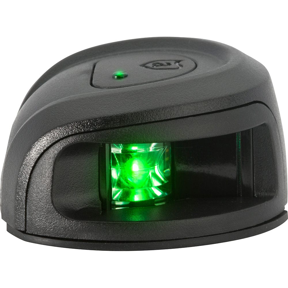 Attwood Marine Attwood LightArmor Deck Mount Navigation Light - Black Composite - Starboard (green) - 2NM Lighting