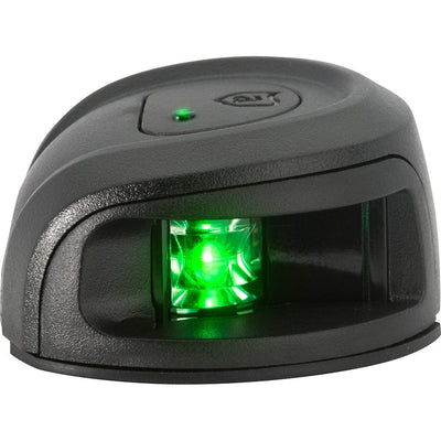 Attwood Marine Attwood LightArmor Deck Mount Navigation Light - Black Composite - Starboard (green) - 2NM Lighting