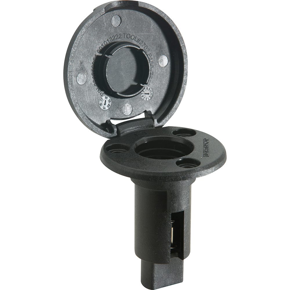 Attwood Marine Attwood LightArmor Plug-In Base - 2 Pin - Black - Round Lighting