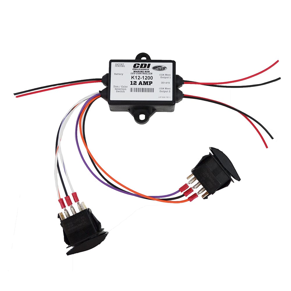 Balmar Balmar RGB Controller - 2-Zone *Switches Not Included - Requires 2-Way Momentary Rocker Switch Lighting