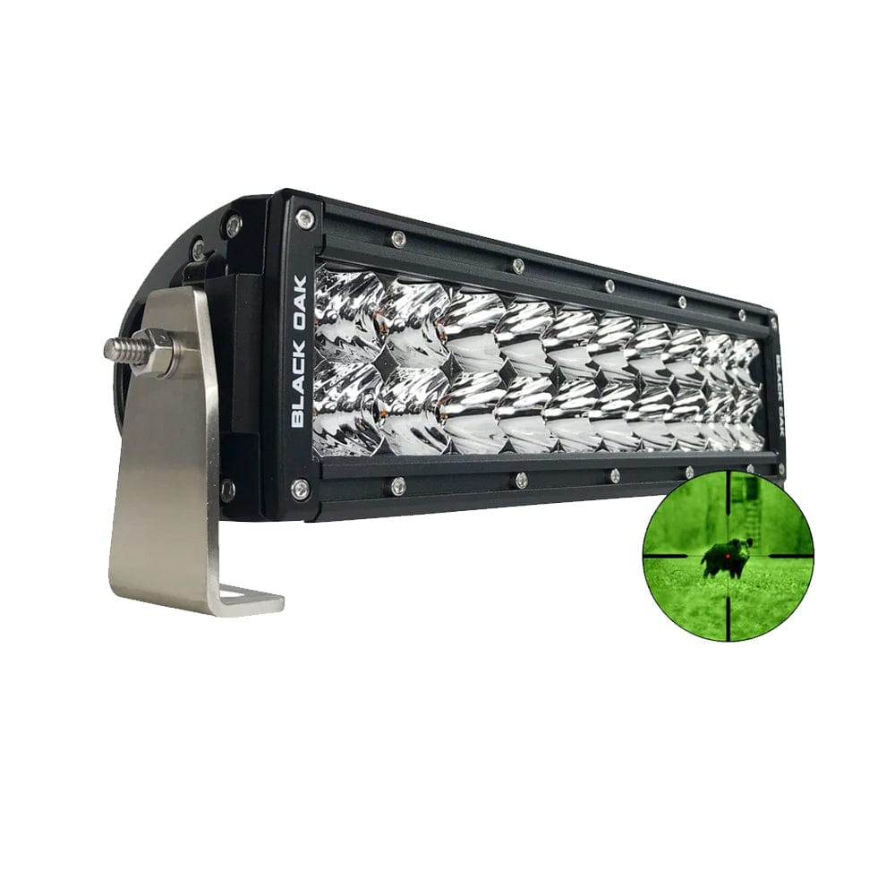 Black Oak LED Black Oak Pro Series Double Row Combo Infrared 10" 850nm Light Bar - Black Lighting