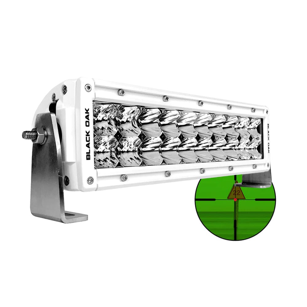 Black Oak LED Black Oak Pro Series Double Row Combo Infrared 10" 850nm Light Bar - White Lighting