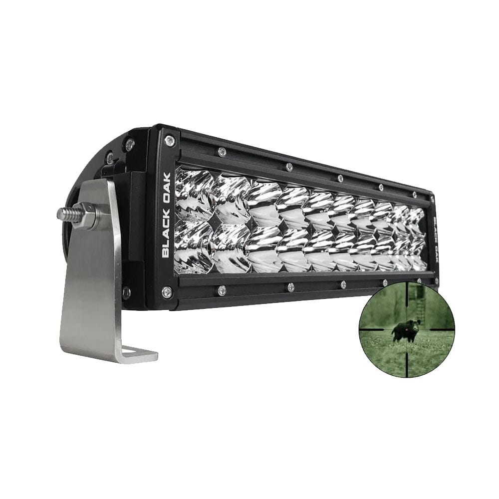 Black Oak LED Black Oak Pro Series Double Row Combo Infrared 10" 940nm Light Bar - Black Lighting