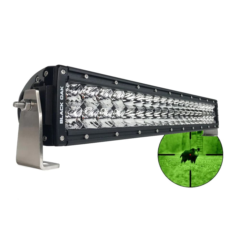 Black Oak LED Black Oak Pro Series Double Row Combo Infrared 20" 850nm Light Bar - Black Lighting