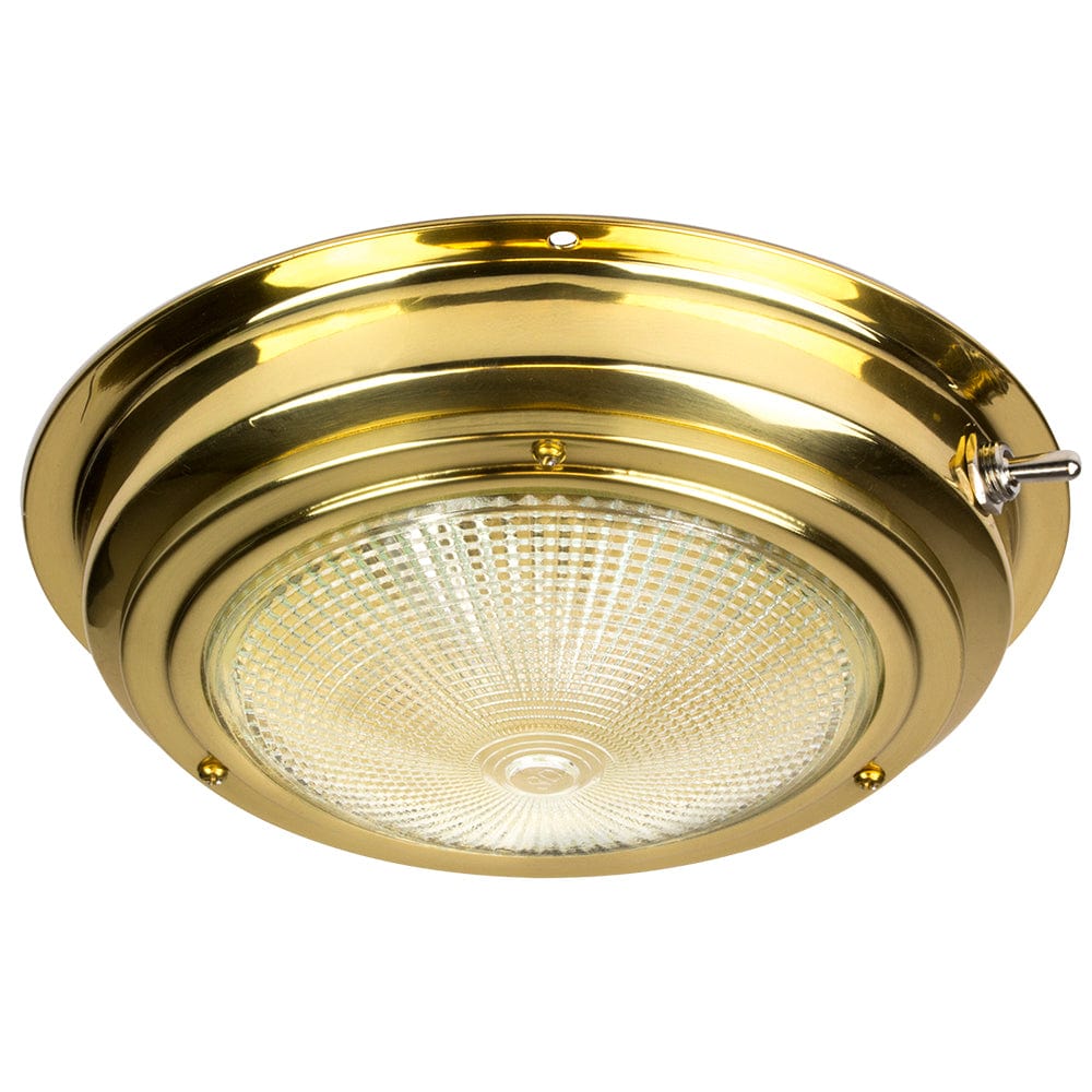 Dometic Sea-Dog Brass Dome Light - 5" Lens Lighting