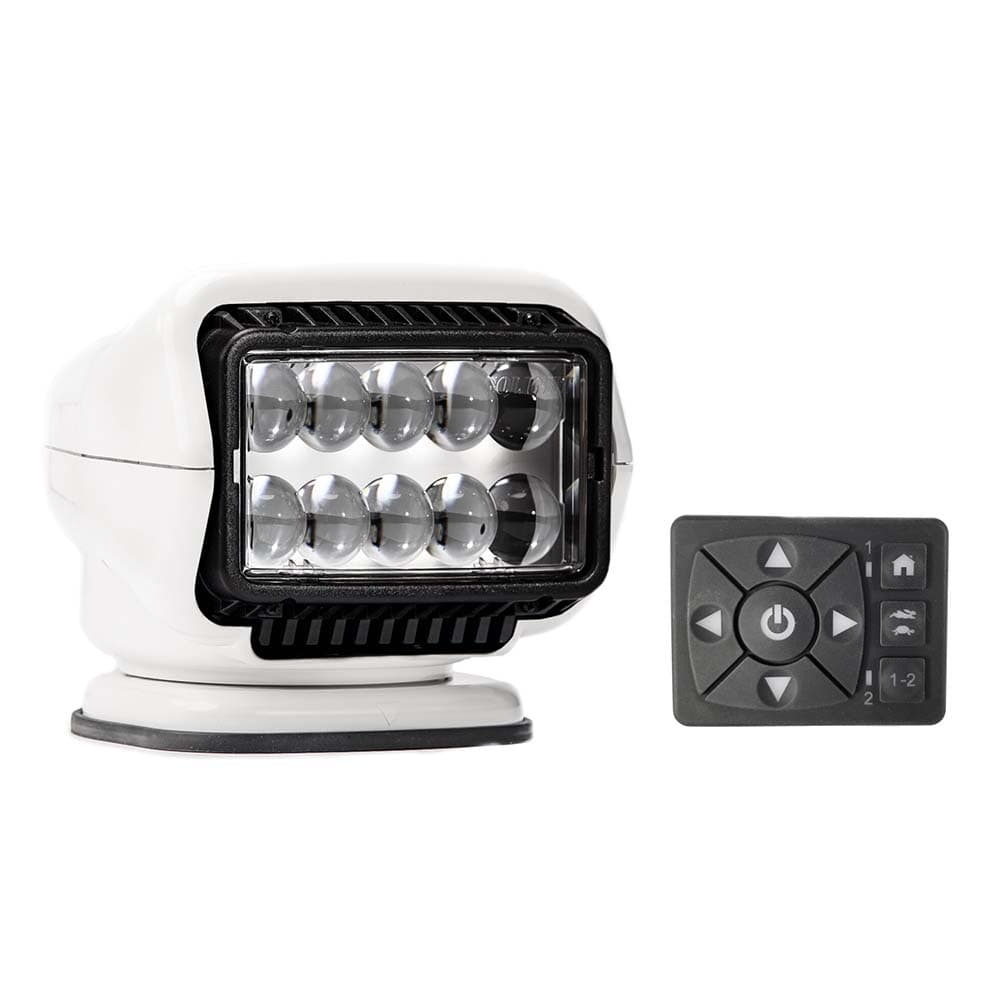 Golight Golight Stryker ST Series Permanent Mount White 12V LED w/Hard Wired Dash Mount Remote Lighting