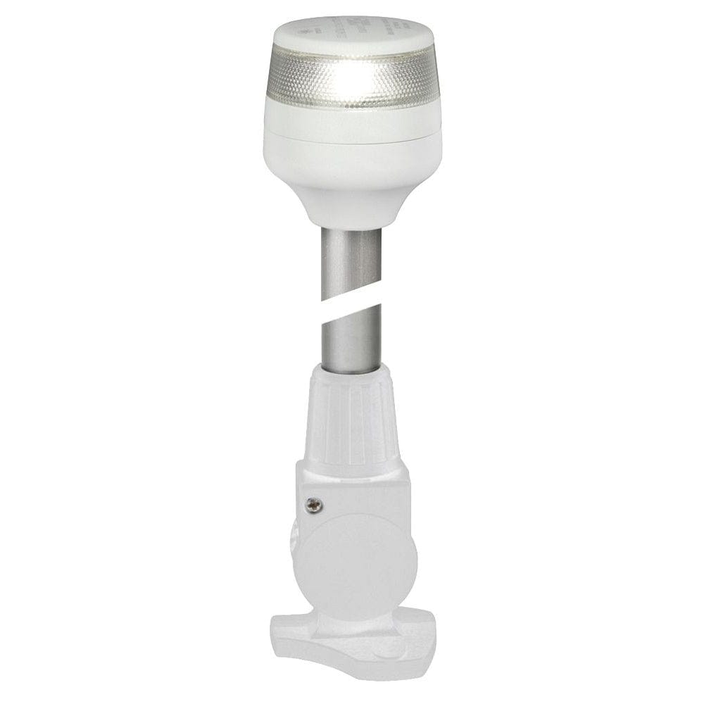 Hella Marine Hella Marine 2nm All Round White Fold Down Pole Navigation Lamp - 8" - White Base Lighting