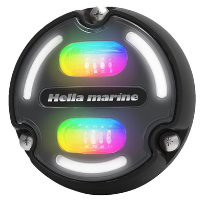 Hella Marine Hella Marine A2 RGB Underwater Light - 3000 Lumens - Black Housing - Charcoal Lens w/Edge Light Lighting