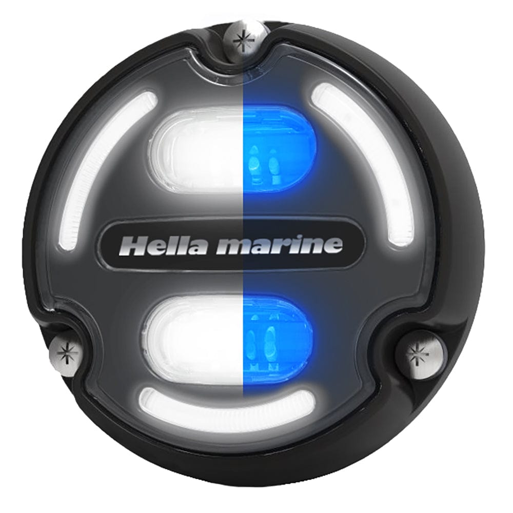 Hella Marine Hella Marine Apelo A2 Blue White Underwater Light - 3000 Lumens - Black Housing - Charcoal Lens w/Edge Light Lighting