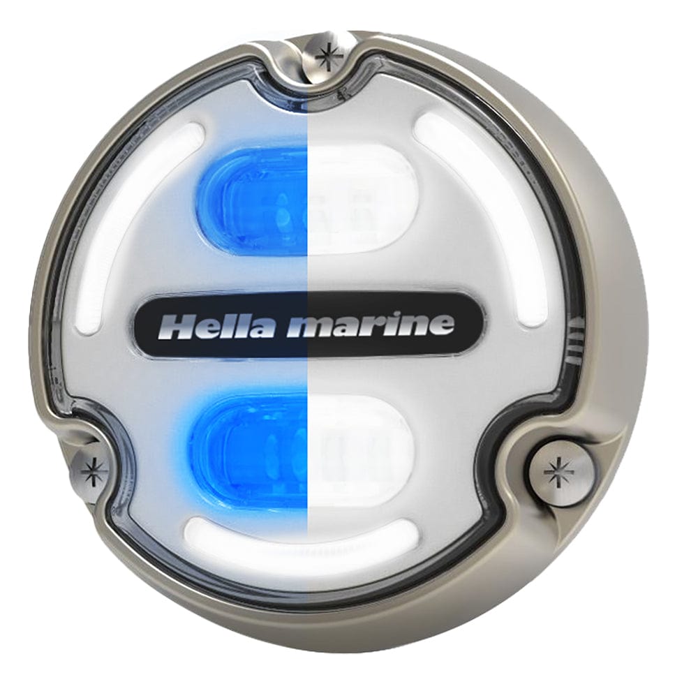 Hella Marine Hella Marine Apelo A2 Blue White Underwater Light - 3000 Lumens - Bronze Housing - White Lens w/Edge Light Lighting