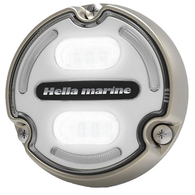 Hella Marine Hella Marine Apelo A2 Blue White Underwater Light - 3000 Lumens - Bronze Housing - White Lens w/Edge Light Lighting