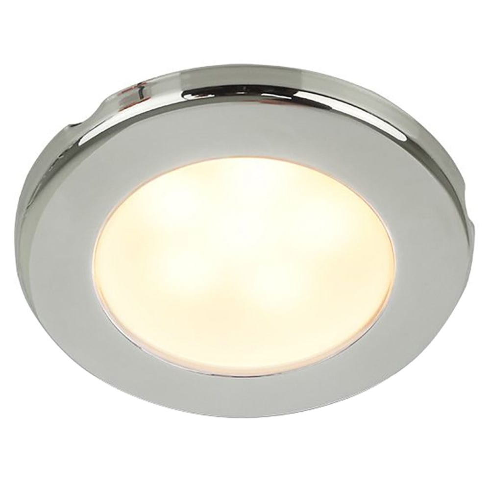 Hella Marine Hella Marine EuroLED 75 3" Round Screw Mount Down Light - Warm White LED - Stainless Steel Rim - 12V Lighting