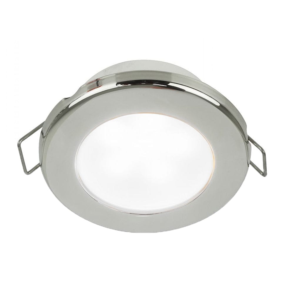 Hella Marine Hella Marine EuroLED 75 3" Round Spring Mount Down Light - White LED - Stainless Steel Rim - 12V Lighting