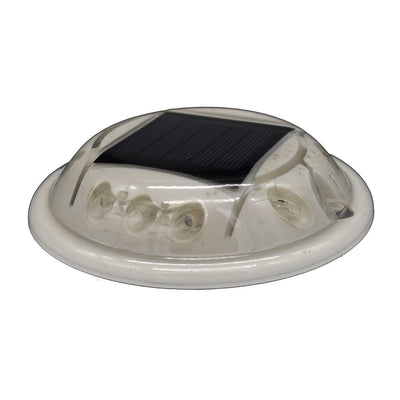 Hydro Glow Hydro Glow C1G Round Solar Dock, Deck & Pathway Light - Green Lighting