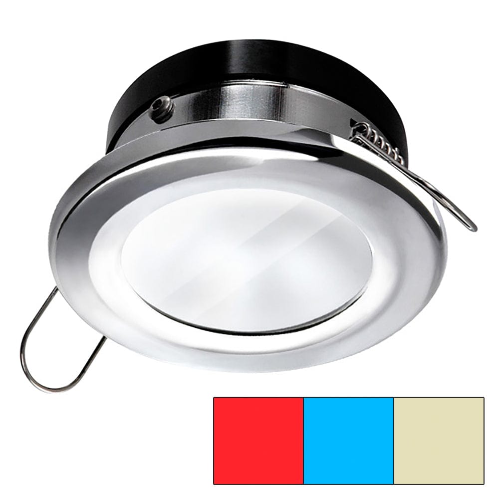 i2Systems i2Systems Apeiron A1120 Spring Mount Light - Round - Red, Warm White & Blue - Polished Chrome Lighting