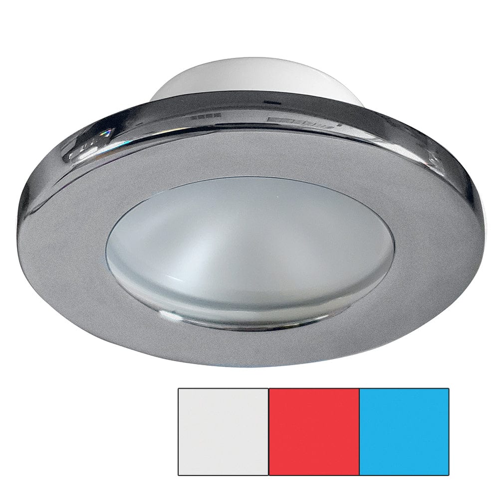 I2Systems Inc i2Systems Apeiron A3120 Screw Mount Light - Red, Cool White & Blue - Brushed Nickel Finish Lighting
