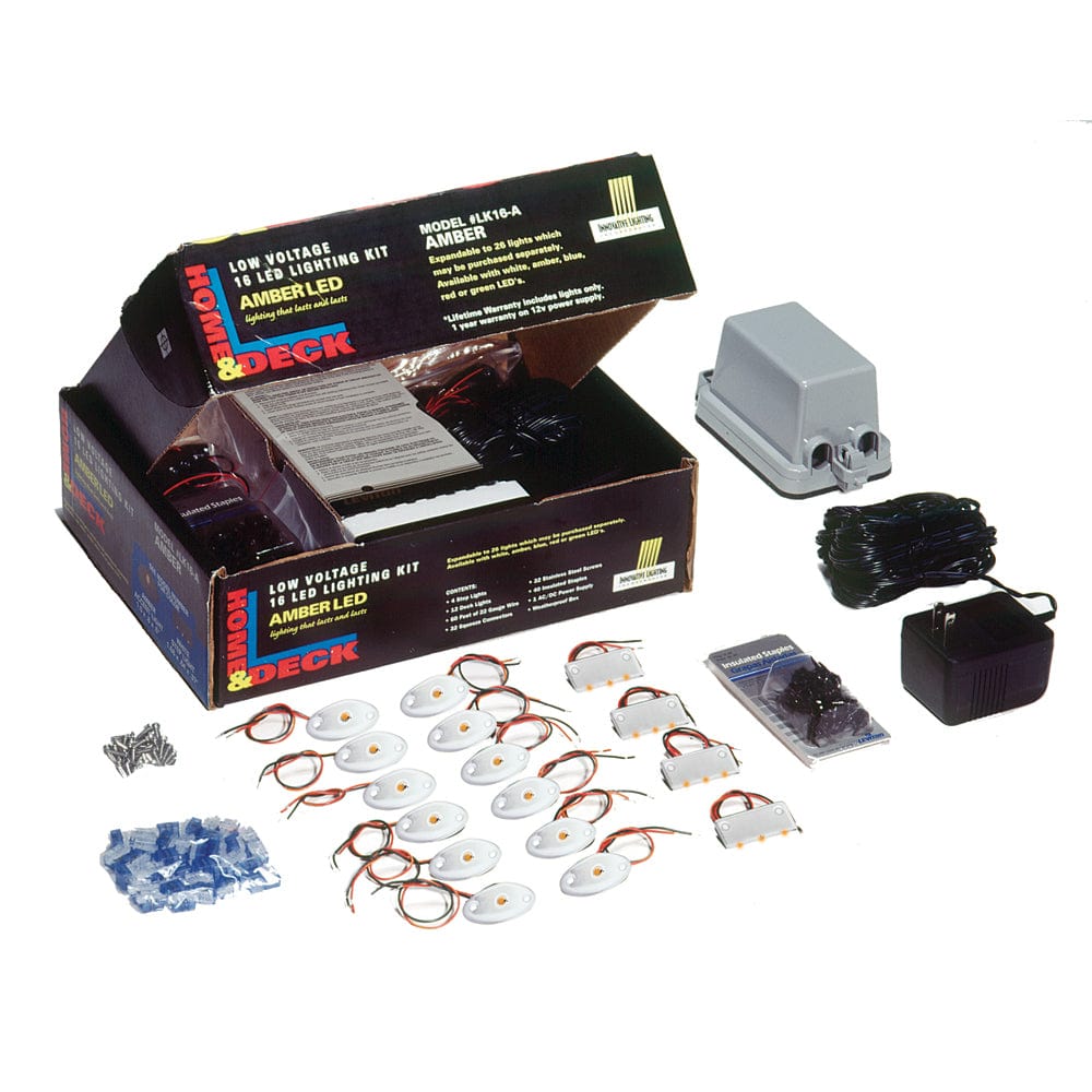 Innovative Lighting Innovative Lighting Deck & Dock LED Kit - Amber LED/White Housing Lighting