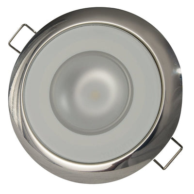 Lumitec Lumitec Mirage - Flush Mount Down Light - Glass Finish/Polished SS Bezel - 2-Color White/Blue Dimming Lighting