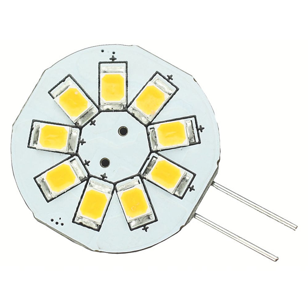 Lunasea Lighting Lunasea G4 8 LED Side Pin Light Bulb - 12VAC or 10-30VDC/1.2W/123 Lumens - Warm White Lighting