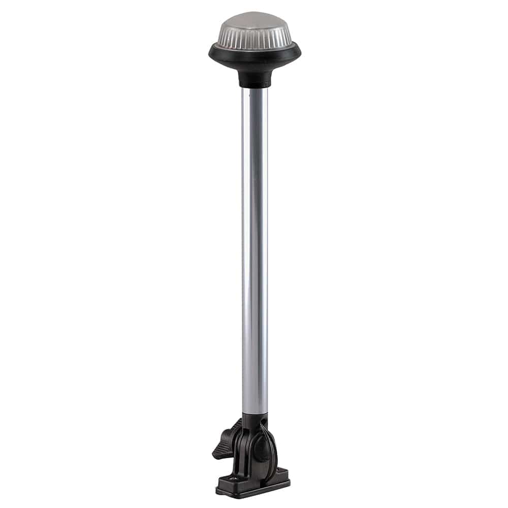 Perko Perko Fold Down All-Round Frosted Globe Pole Light - Vertical Mount - White Lighting
