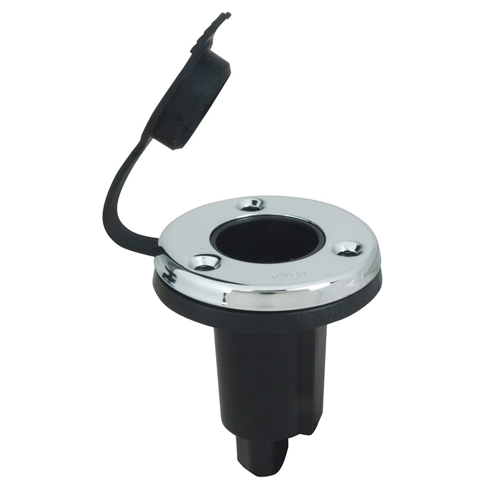 Perko Perko Spare Round Plug-In Base - 3-Pin - Chrome/Black Lighting