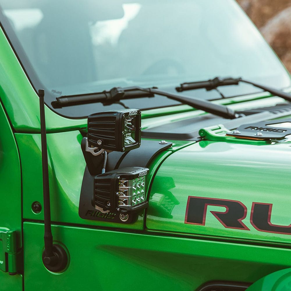RIGID Industries RIGID Industries 2018 Jeep Wrangler JL Cowl Mount for 2 D-Series Lighting