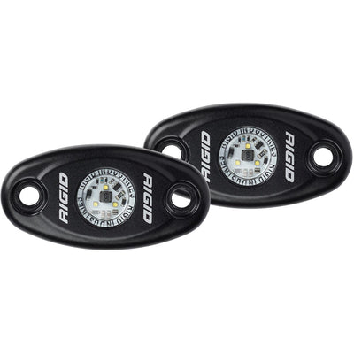 RIGID Industries RIGID Industries A-Series Black High Power LED Light - Pair - Cool White Lighting