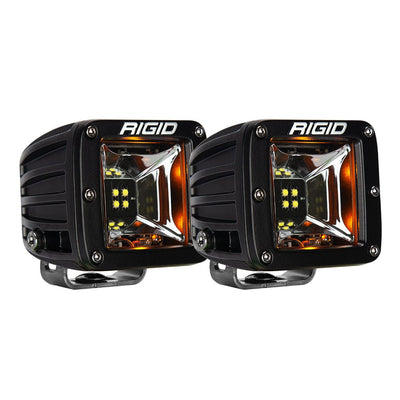 RIGID Industries RIGID Industries Radiance Scene Lights - Surface Mount Pair - Black w/Amber LED Backlights Lighting