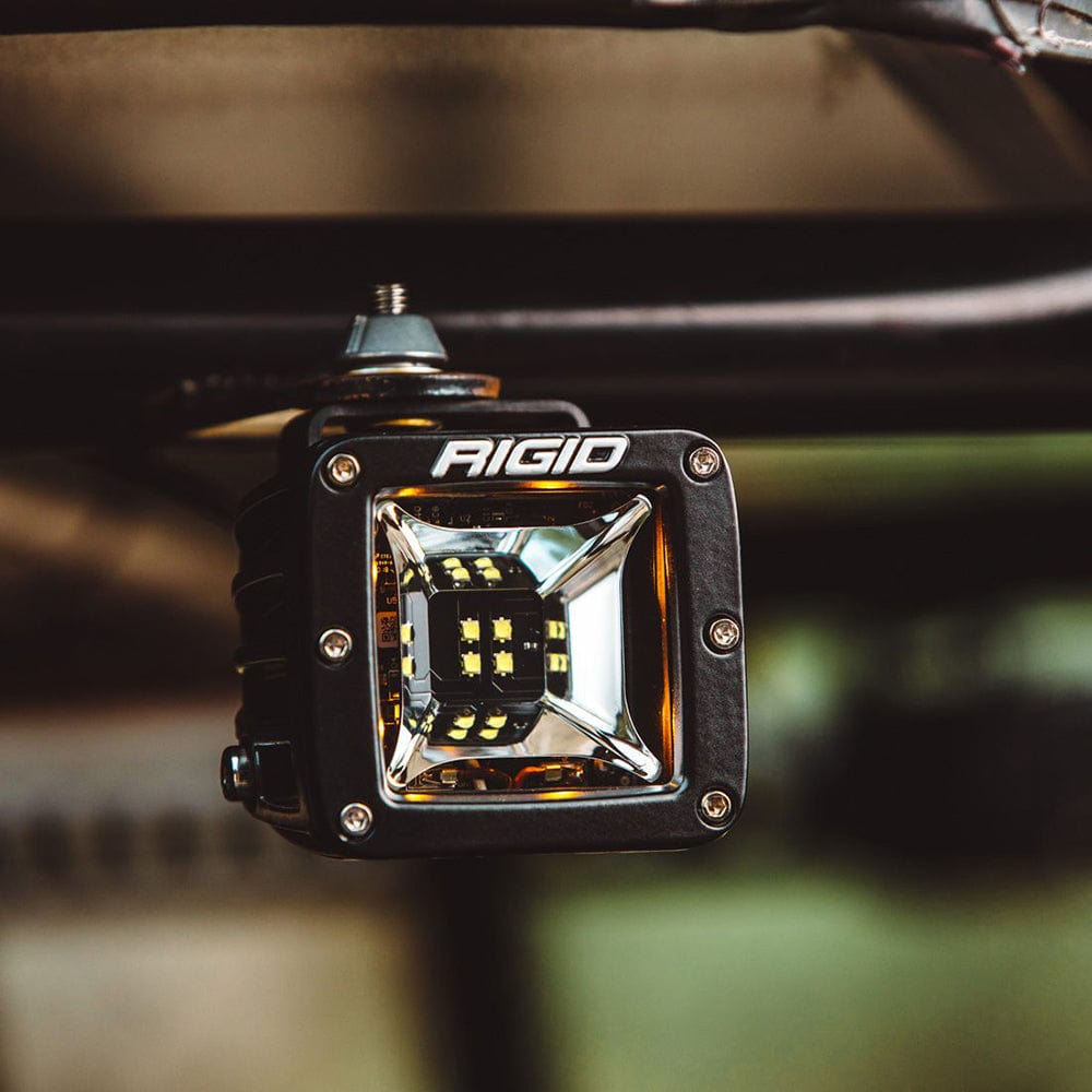 RIGID Industries RIGID Industries Radiance Scene Lights - Surface Mount Pair - Black w/White LED Backlight Lighting