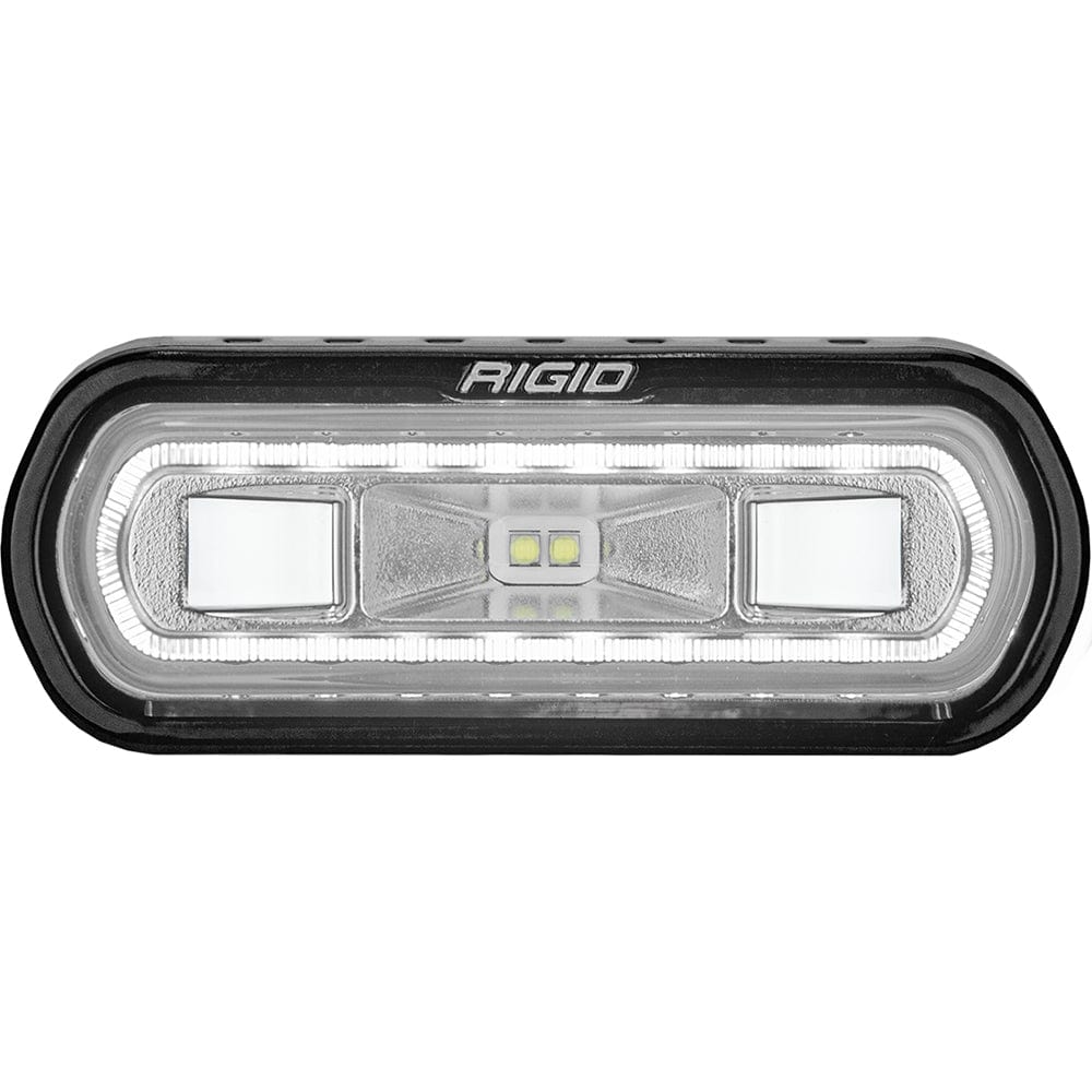 RIGID Industries RIGID Industries SR-L Series Marine Spreader Light - Black Surface Mount - White Light w/White Halo Lighting