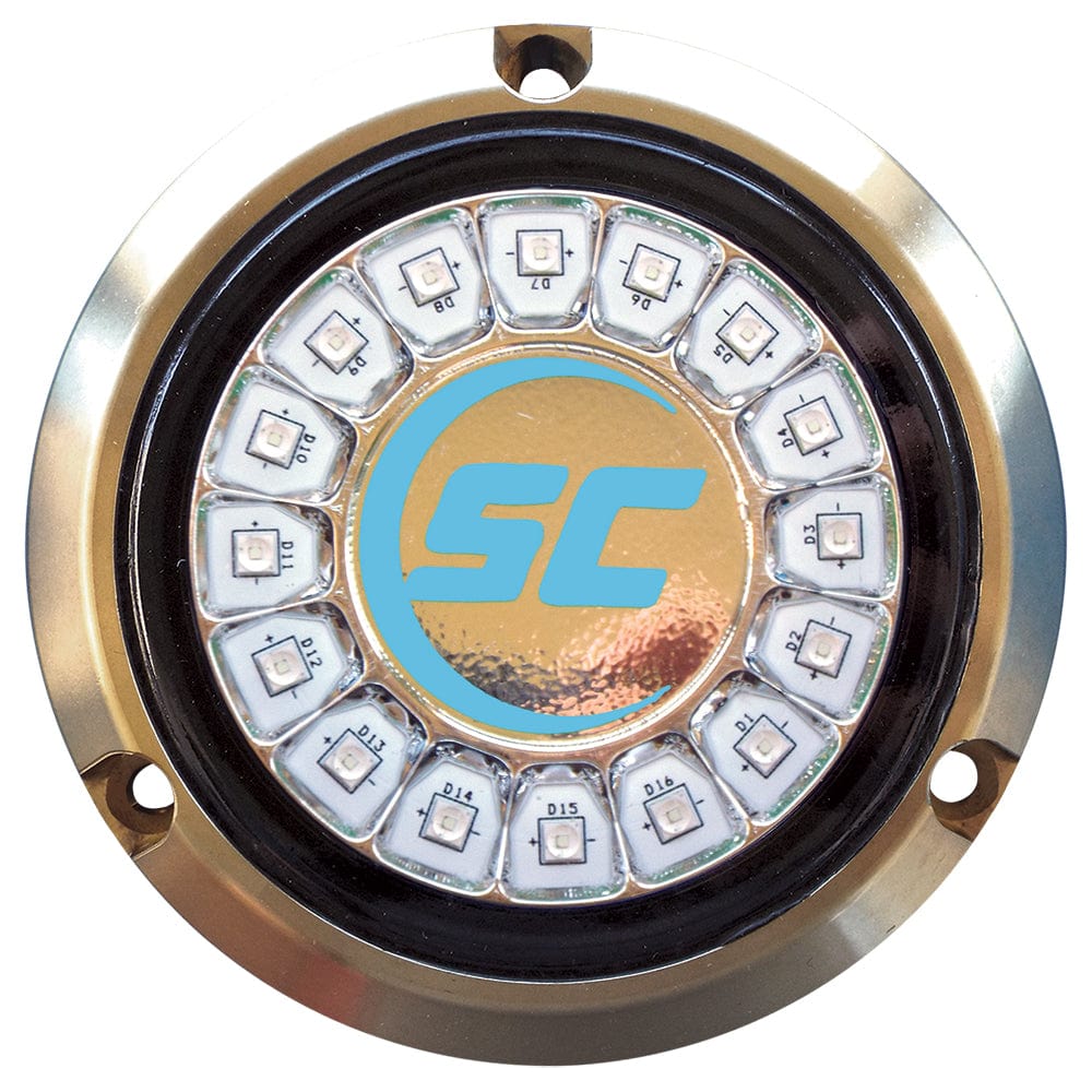 Shadow-Caster LED Lighting Shadow-Caster Bimini Blue Single Color Underwater Light - 16 LEDs - Bronze Lighting