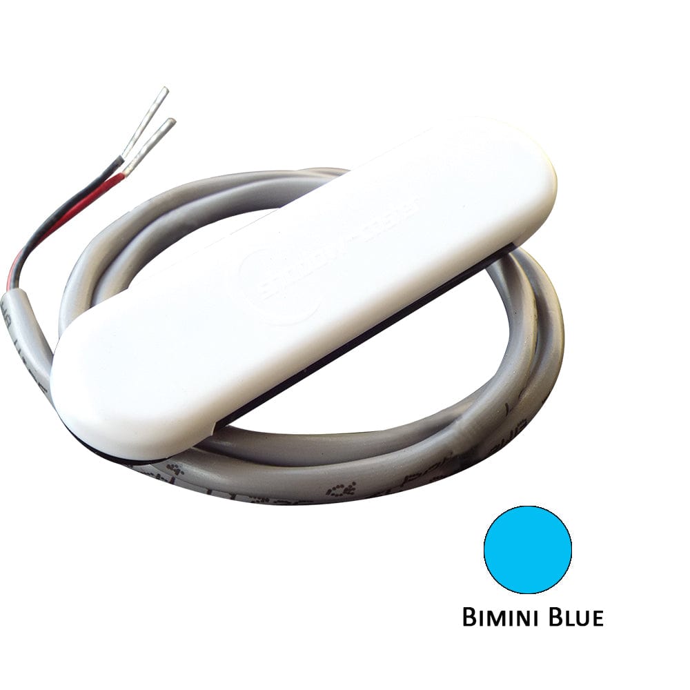 Shadow-Caster LED Lighting Shadow-Caster Courtesy Light w/2' Lead Wire - White ABS Cover - Bimini Blue - 4-Pack Lighting