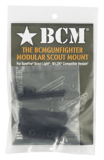 Bravo Company Mfg. Bcm Light Mount Modular M-lok - For Surefire Scout Light Mount Lights And Accessories