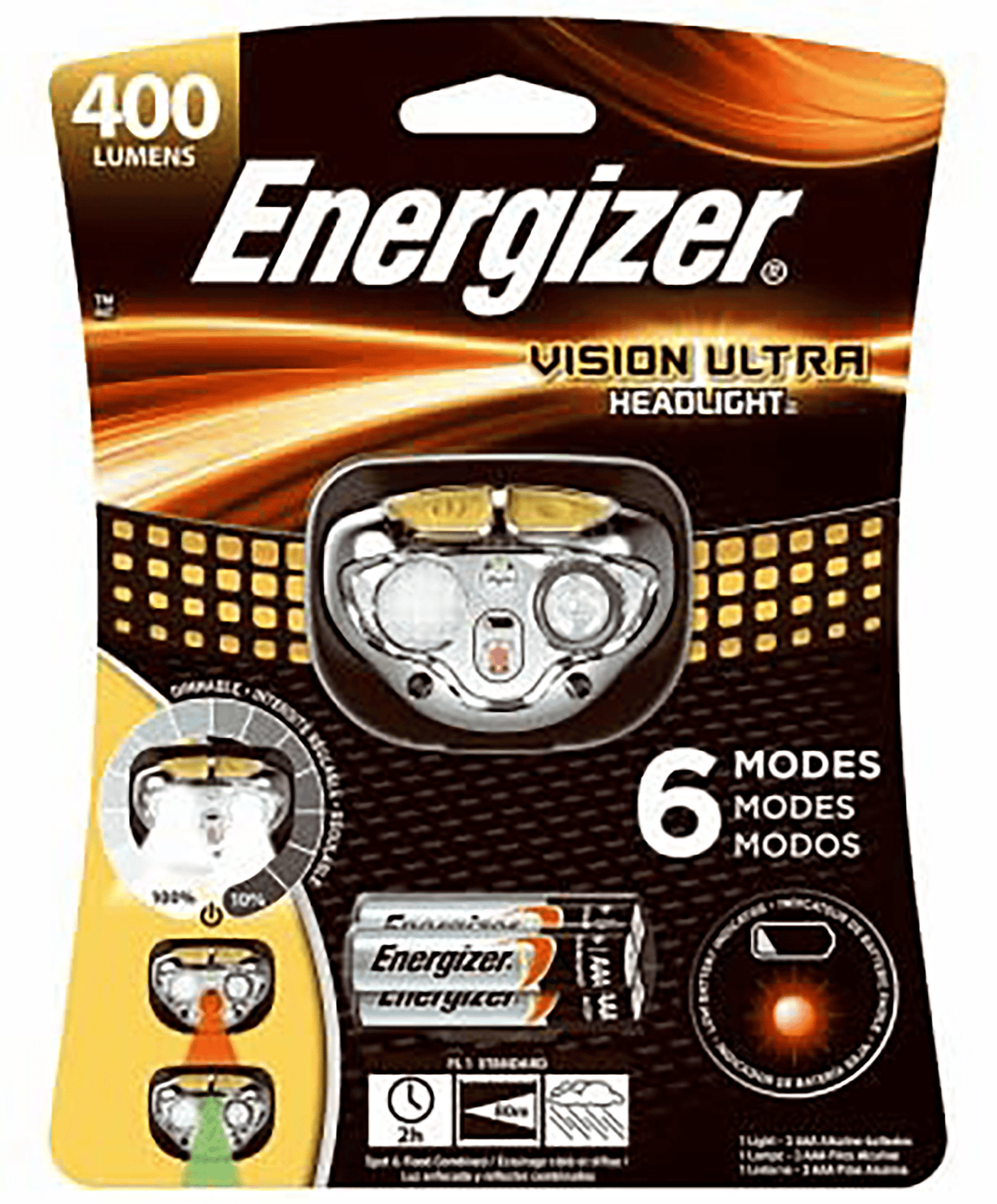 Energizer Energizer Vision Ultra Hd - Headlamp 450 Lumens W/aaa Batt Lights And Accessories